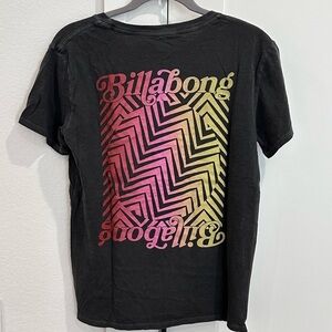 Billabong Women’s “She’s a Rainbow” Gray T-Shirt Beachy Skater Small